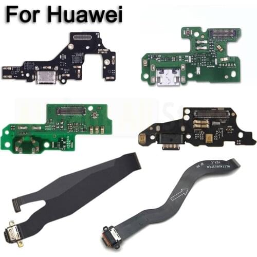 Original Charger USB Board Charging Connector PCB Port Dock Flex Cable For Huawei Mate 7 8 9 10 20 20X 30 Lite Pro Phone Parts