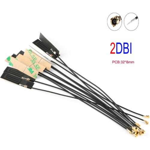 Built IN Circuit Board Antenna Connector GSM/GPRS/CDMA/WCDMA FPC 3G 2DBI 1.13 Line 12cm Long IPEX