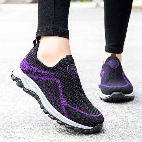 2021 Sneakers Women Vulcanized Shoes Fashion Slip On Flat Shoes Women Plus Size Tenis Feminino Loafers Walking Chaussure Femme
