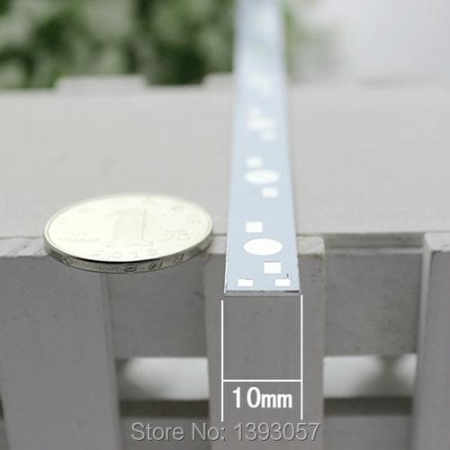 100pcs/lot 500mm*10mm Rectangle LED Bar Lamp Panel, 10W 30W LED Aluminum Base Plate For High Power LED Lights