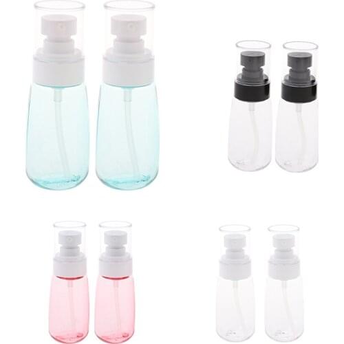 2Pcs Travel Mini Plastic Bottles Cosmetics Lotion Container Tube Dispenser