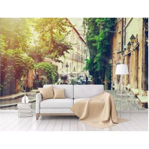 3d custom photo wallpaper European romantic italian town street scenery living room 3d wall murals wallpaper for walls 3 d
