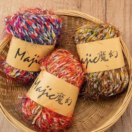 6pcs 50g/ball Hand knitted scarf and sweater with acrylic yarn