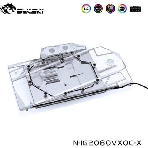 Bykski Water Cooling Block For Colorful IGame Geforce RTX 2080/2070 Vulcan X OC ,GPU Cooler 5v 3pin,12v 4pin ,N-IG2080VXOC-X