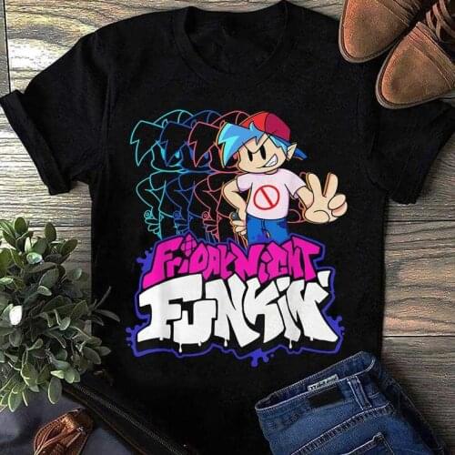 Video Game Friday Night Funkin Black T Shirt