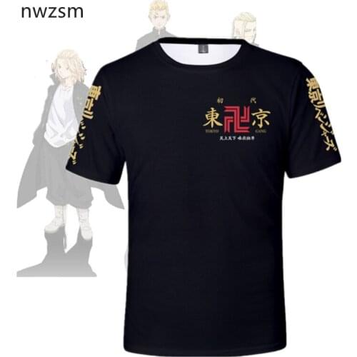 Tokyo Revengers T Shirt adult Men Women Kimono 3D print T-shirt Boy Girl Cosplay Costume Anime Tops Tees Japanese Anime Clothes