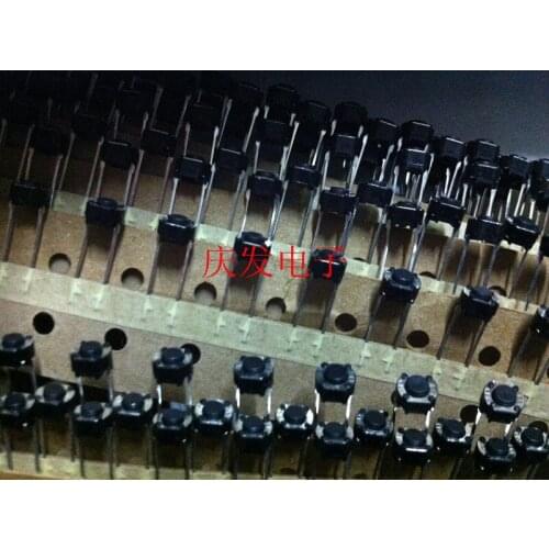 Hokuriku Japan HDK touch switch 6*6*4.3mm line inserted in the middle of the original spot round head black