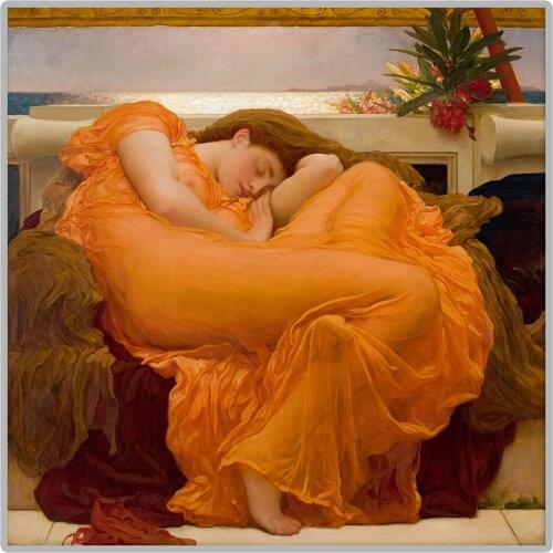 Great Painter Frederic Leighton "Flaming June" 5D DIY Diamond Painting Full Square/Round Diamond Embroidery Sale Rhinestones Pic