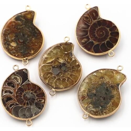 Fashionable Natural Stone Agates Pendant, Exquisite Conch-shaped Pendant, Used for Jewelry Making DIY Necklace Accessories