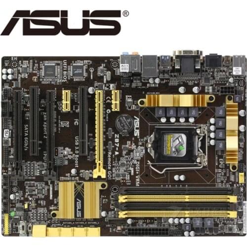 LGA1150 DDR3 Z87 For ASUS Z87-A 100% Original Motherboard32G Z87A Desktop Mainboard Mother board PCI-E X16 USB3.0 SATA III Used