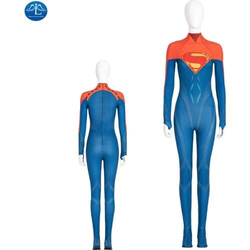 ManLuYunXiao The Flash Season 7 Cosplay Superwoman Costume Women Supergirl Jumpsuit Halloween Costumes Any Size