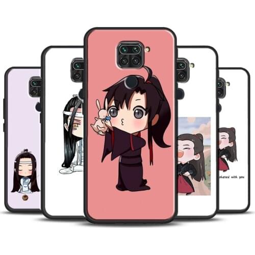Cartoon The Untamed Lan Zhan Wei Ying Case For Xiaomi Redmi Note 10 Pro 8 9 Pro Note 9S 8T Cover Shell For Redmi 9T 9A 9C 7A 8A