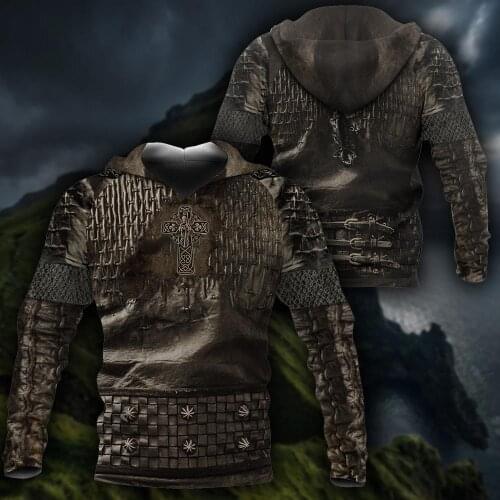 Viking Armor Warrior Knight 3D Jacket Men/women Harajuku Hoodie Unisex Casual Streetwear Sweatshirt Pullover Sudadera Hombre C29