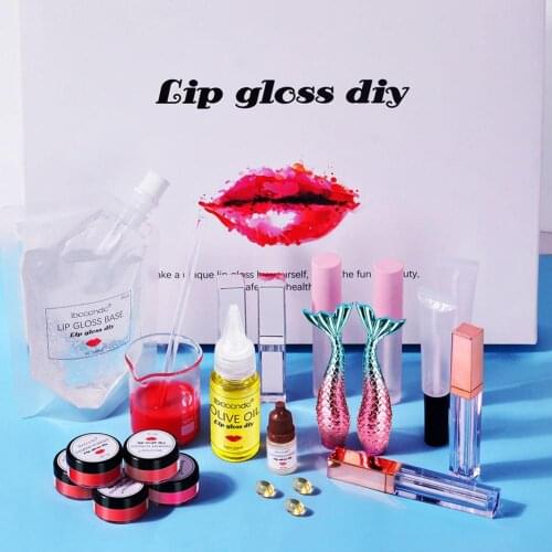 DIY Lip Stick Material Making Kit Lip Gloss Base Oil Non-Stick Moisturizing Gel For Make Handmade Lipstick Lip Gloss Safe