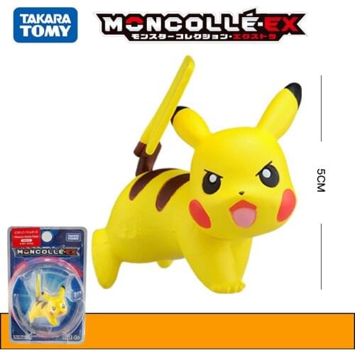 Genuine TOMY Pet Elf Pokemon Toy POKEMON Pokemon Pikachu Doll Decoration Christmas Gift