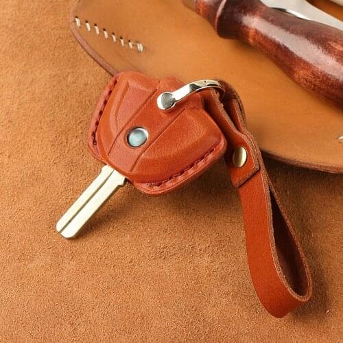 New For BWM R NINE T S1000XR S1000RR High quality Motorcycle trueLeather Cowhide Key Case BWM Little Key Case Buckle