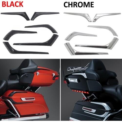 NEW Motorcycle Tri-Line Saddlebag Hinge Cover Tour-Pak Accents Trim Lid FOR HARLEY Road Kings Electra Street Glides 2014-2020
