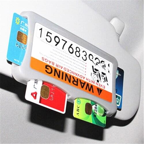 New Sun visor multi-function storage box memory card holder for Mitsubishi ASX Outlander Lancer Evolution Pajero Eclipse Grandis