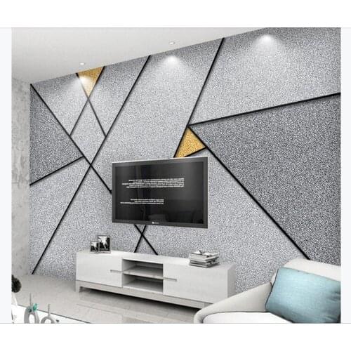 Custom wallpaper mural photo wall Nordic minimalist line geometric texture personality TV background wall