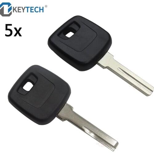 OkeyTech 5PCS Replacement Transponder Key Shell Fit For VOLVO S40 V40 S60 S80 XC70 Key Blank HU56R/NE66 Blade Car Key Case Cover