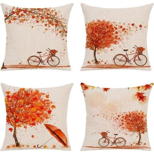 Autumn Style Throw Pillow Case Decorative Pillows Cover For Sofa Seat Cushion Cover 45x45cm Home Decor