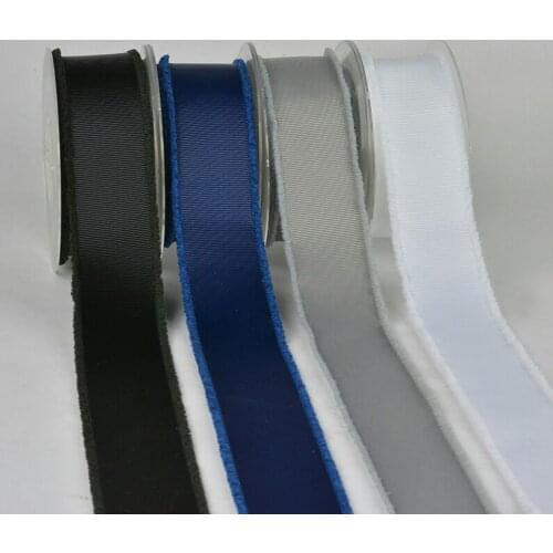New 1 '25mm 1-1/2 38mm plain fringed ribbon 10 yards DIY handmade material gift wrap headdress ribbon Grosgrain ribbons