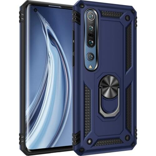 Metal Ring Shockproof Case for Xiaomi Mi 10 Pro Case Luxury Car Phone Holder Funda Xiaomi Mi 10 Case Mi10 Mi 10 Pro Back Cover