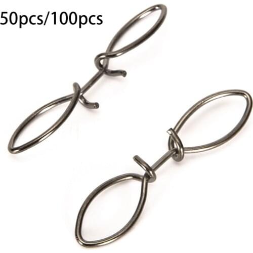 Fishing Rolling Swivels Connector with T Shape Snap 43X10mm for Fishhook Lure Tackle Carp Fishing Accessories