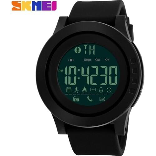 SKMEI Fashion Men Sport Smart Watch Pedometer Remote Camera Bluetooth Digital Watches Men 50M Waterproof Relogio Masculino