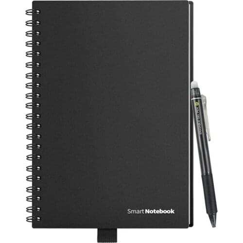 Smart Reusable Erasable Notebook Paper Microwave Wave Cloud Notepad Lined with Pen As Kids Gift, Smart Notebook