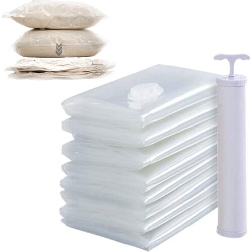 Vacuum Storage Bag PET Plastic Transparent Bags for Storage Clothes Shoes Quilts Dolls and Various Supplies