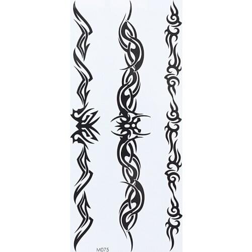 Waterproof Temporary Tattoo Sticker fire flame totem Arabic henna tatto stickers flash tatoo for women men