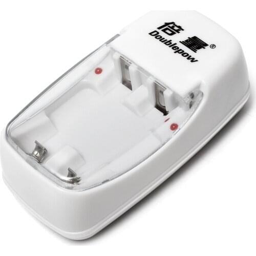 Doublepow 2 Slots NiMH NiCD Battery Charger Quick Smart Intelligent Charger for AAA AA Ni-MH Ni-CD Battery with LED Indicator