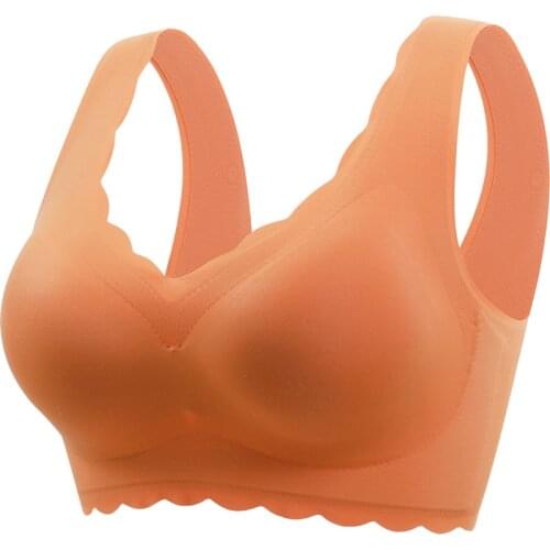 Traceless large size underwear for women fat and thin collection vest without underwire to receive a pair of ports bra bra