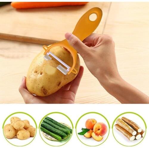 1pc Fruit Vegetable Peeler Cutter Sharp Stainless Steel Potato Carrot Grater Portable Hand Food Peeler Fruit And Vegetable Tools