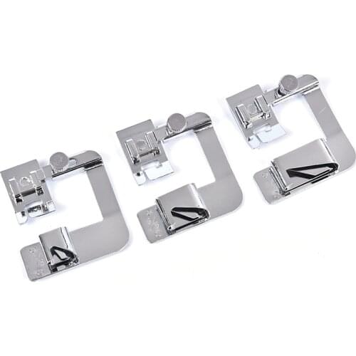 1PC Foot Presser Rolled Hem Feet 4/8 8/8 6/8 for Low Shank Sewing Machine High Quality