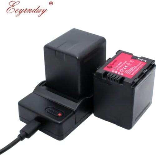 2pcs VW-VBN260 Battery Charger set For Panasoni HDC-HS900 TM900 SD900 SD800 VW-VBN130 VBN260 VBN390 Camcorder batteries