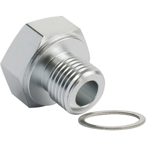 2020 new M12X1.5MM To 1/8 NPT Oil Pressure Sensor Adapter Aluminum For GM LS Engine