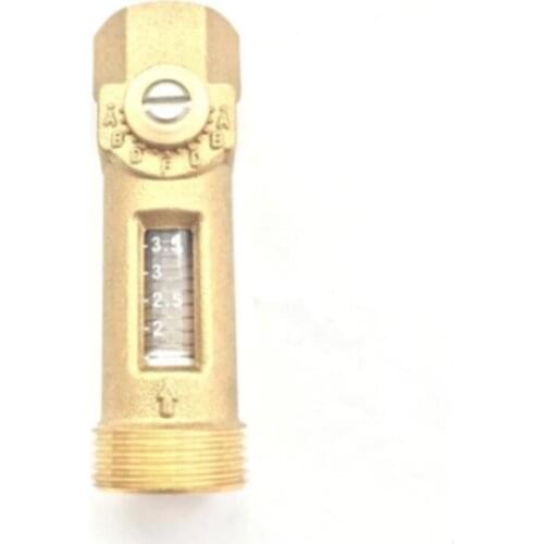 3/4"Male* 1/2" Female Mechanical Flow Meter Reading 1-3.5L/min USC-MS21TB Spring flowmeter Brass Flow reader Balancing Valve