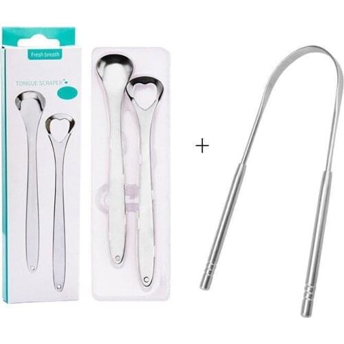 3pcs Metal Tongue Cleaner Scraper