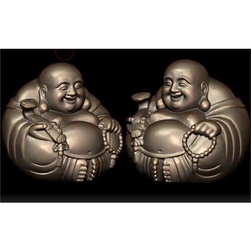 3D model for cnc 3D carved figure sculpture machine in STL file format The Chinese culture,a prevailing mood of harmony