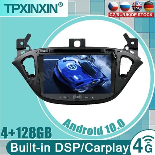Wireless Carplay PX6 Chip Android 10 Car Multimedia GPS For OPEL CORSA 2015-2016 DSP Sound Navigation Tape Recorder Radio