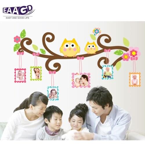Photo Frame Kids Wall Decals Wall Stickers Removable Wall Stickers for Kids Nursery Bedroom Living Room