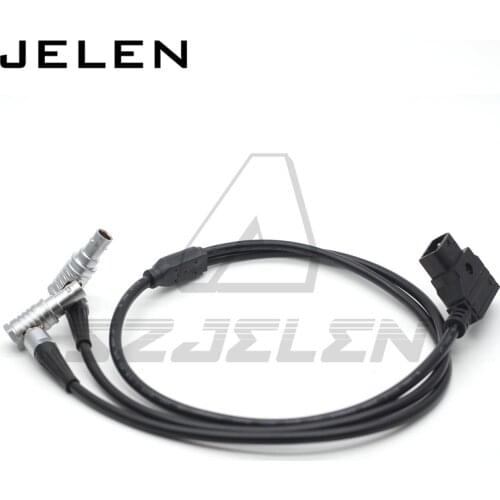 D-TAP to double 2pin Right angle plug Power Adapter Cable For Teradek Bolt Pro 1000/3000ft 60cm