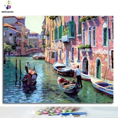 Picture Painting By Numbers Home Decoration DIY Canvas Oil Painting On Canvas For Living Room Wedding Decor Wall Art