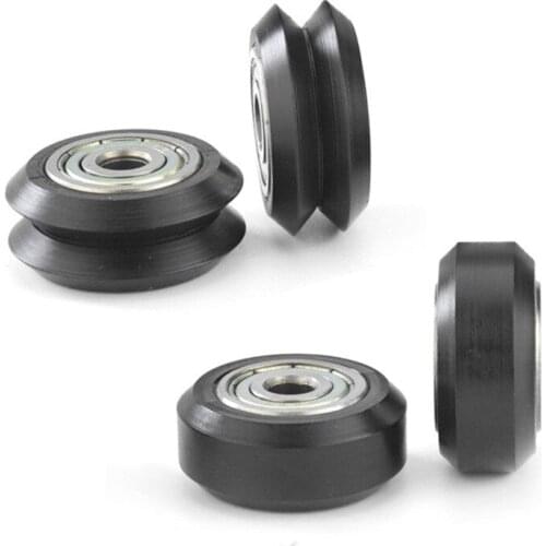 10Pcs pulley wheel nylon Round Belt for CNC Machine Parts 2020 T-Slot Aluminum 2020 Extrusion Linear Guide