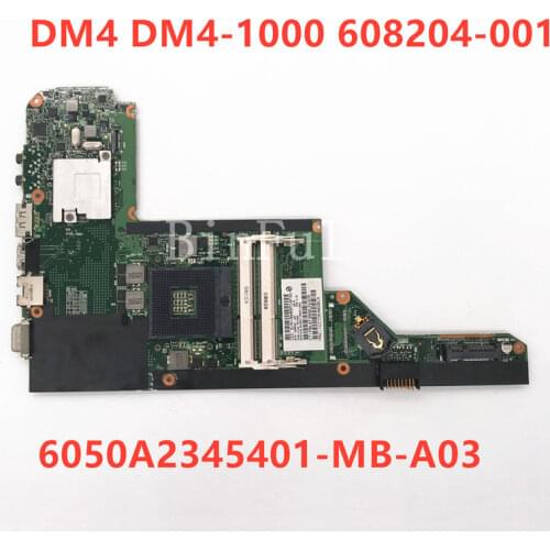 High quality For DM4 DM4-1000 Laptop motherboard 608204-001 608204-501 608204-601 6050A2345401-MB-A03 HM55 100% full Tested