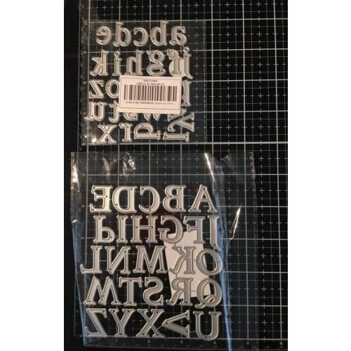 Gowing A-Z Uppercase Alphabet Metal Cutting Dies Lowercase Letter Scrapbooking DIY Stencil Craft Paper Card Decorative Template