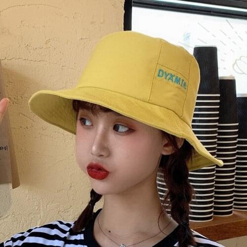 2020 new bucket hat for women men embroidery letter fishermen hat fashion bucket caps brand hats for outdoors