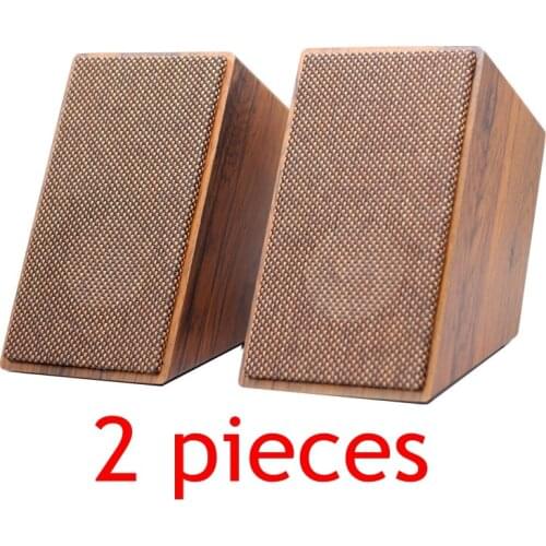 Retro four inch 4 inch panoramic sound passive speaker wall hanging surround front bookshelf box 2.0/5.1/ amplifier audio